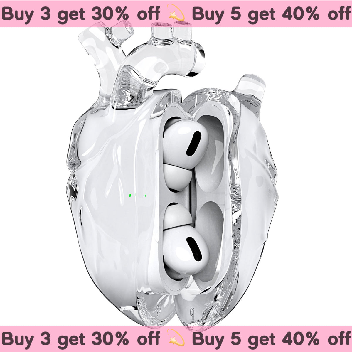 Heart Shape Airpods Case