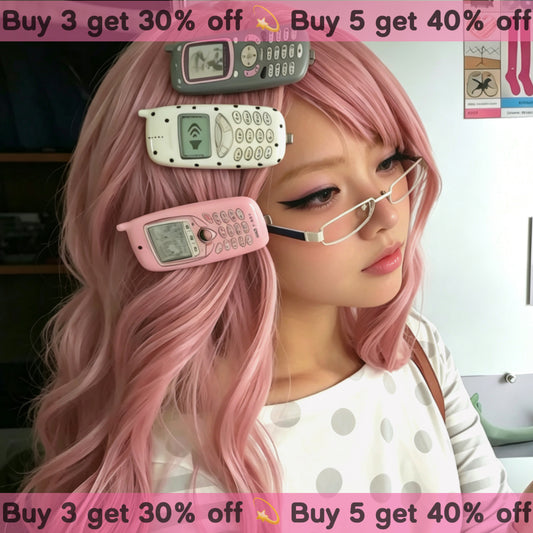 Phone shaped Hair Clip