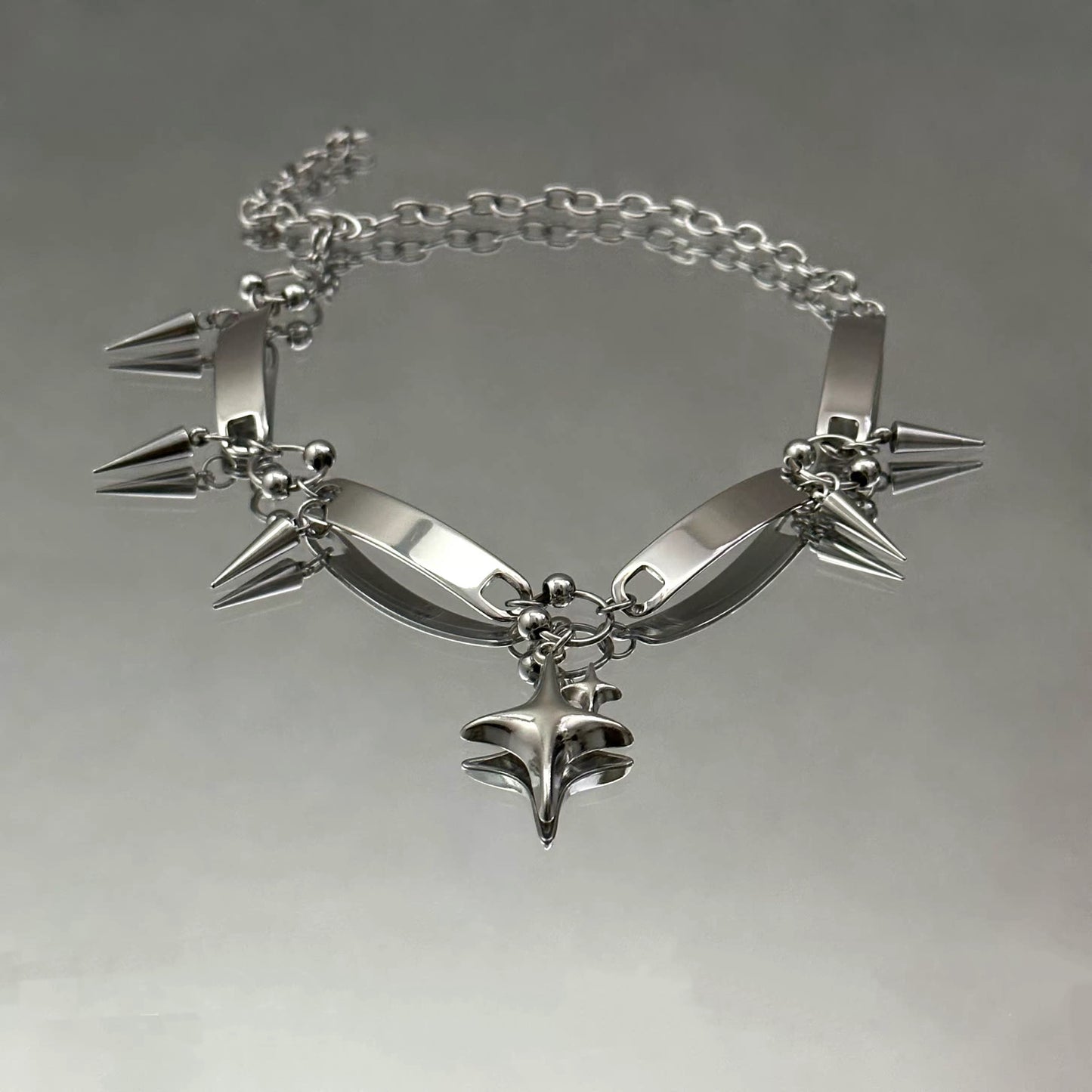 Punk-style Stars Pedants Necklace