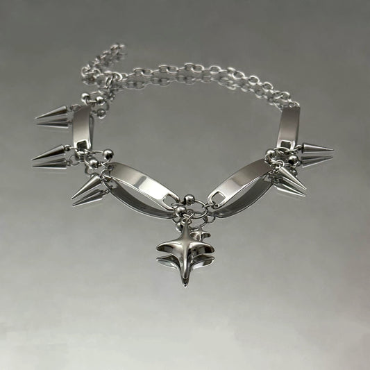 Punk-style Stars Pedants Necklace
