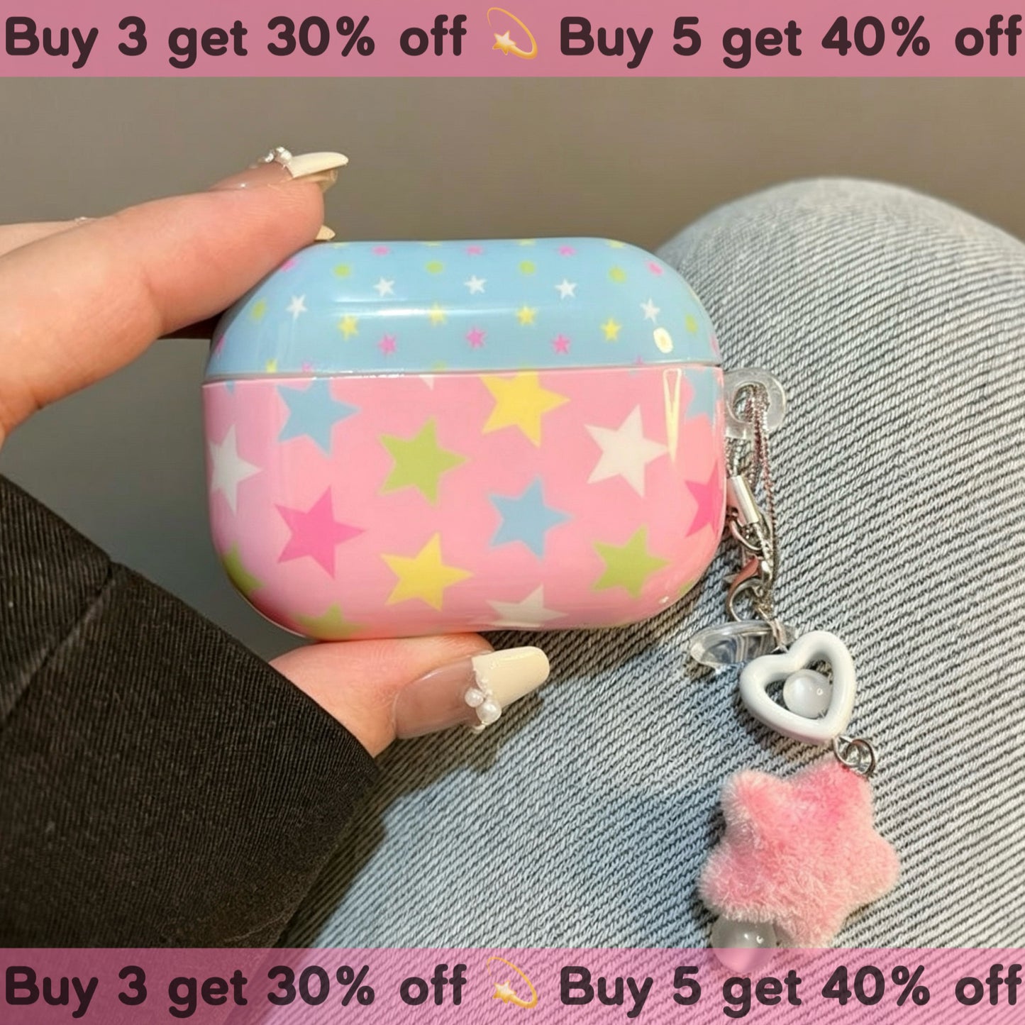 Y2K star airpods case