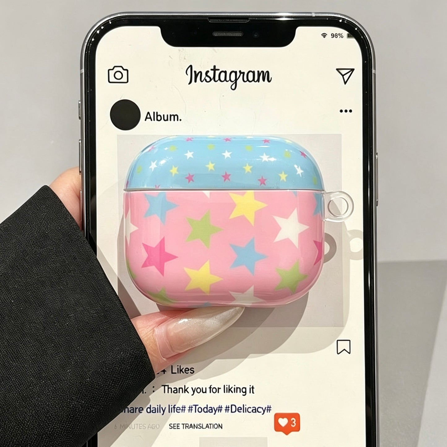 candy color bluetooth earphone cover
kawaii star earbuds protective case
pastel star airpods pro case